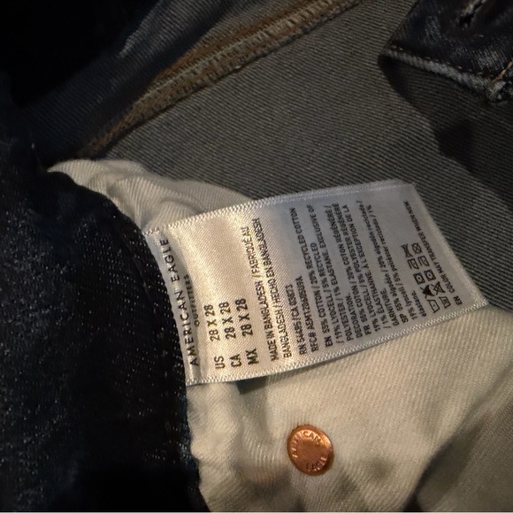 American Eagle Outfitters Dark Blue Straight Jeans - Picture 4 of 5